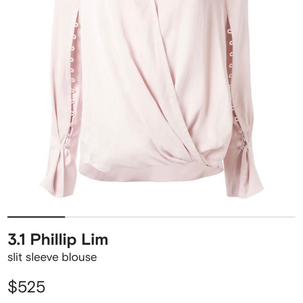 Phillip Lim Light Pink Blouse - size 6 - will steam before ship! - Picture 3 of 7